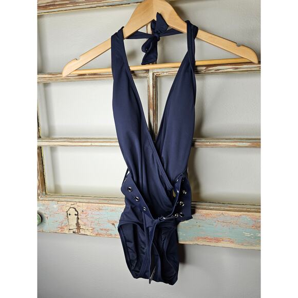 MICHAEL Michael Kors Other - NWT Michael Kors MK Navy Blue Belted One Piece Ladie size 4